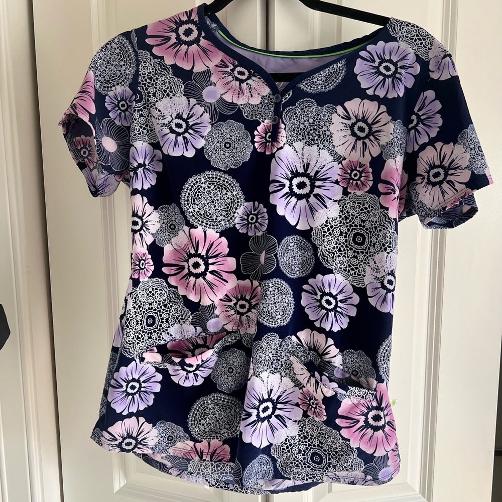 Healing hands scrub top